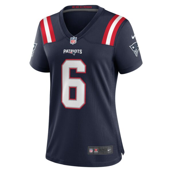 Women’s New England Patriots Christian Gonzalez Nike Navy Team Game Jersey