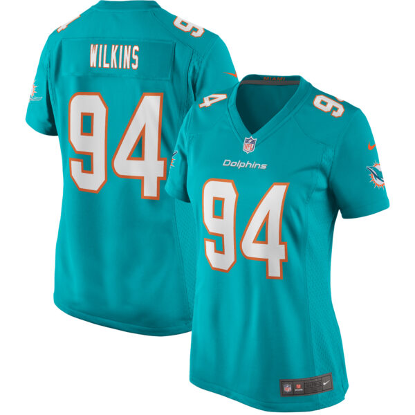 Women’s Nike Christian Wilkins Aqua Miami Dolphins Game Jersey