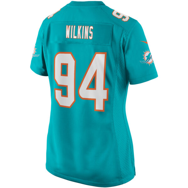 Women’s Nike Christian Wilkins Aqua Miami Dolphins Game Jersey