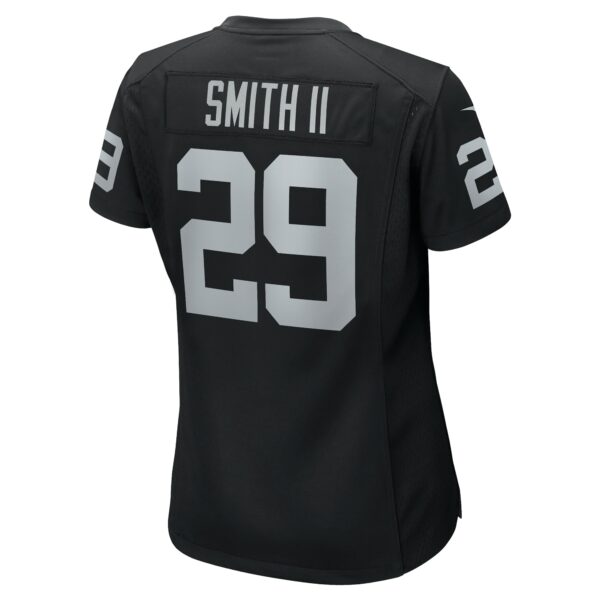 Women’s Las Vegas Raiders Christopher Smith II Nike Black Team Game Jersey