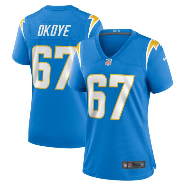 Women’s Los Angeles Chargers CJ Okoye Nike Powder Blue Team Game Jersey