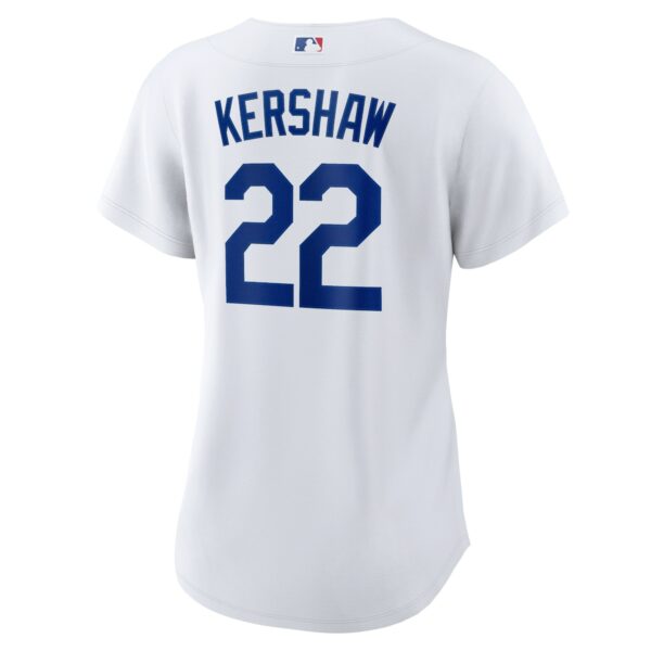 Women’s Los Angeles Dodgers Clayton Kershaw Nike White Home Replica Player Jersey