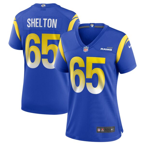 Women’s Los Angeles Rams Coleman Shelton Nike Royal Game Jersey