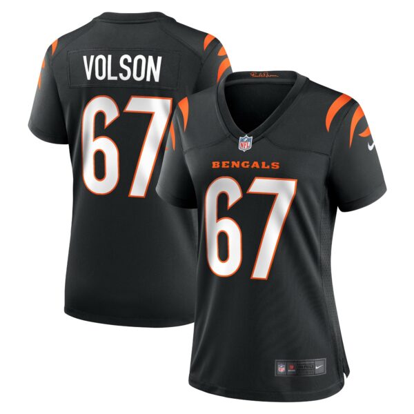 Women’s Cincinnati Bengals Cordell Volson Nike Black Game Player Jersey