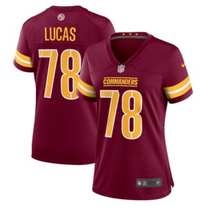 Women's Washington Commanders Cornelius Lucas Nike Burgundy Game Jersey