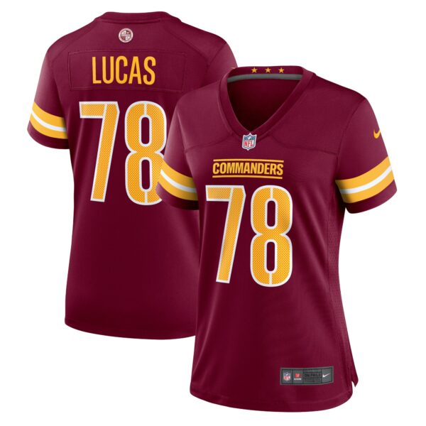 Women’s Washington Commanders Cornelius Lucas Nike Burgundy Game Jersey