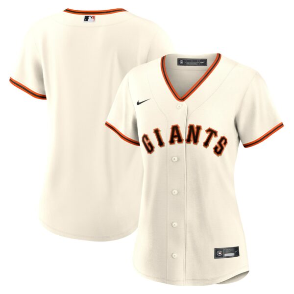 Women’s San Francisco Giants Nike Cream Home Blank Replica Jersey