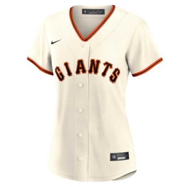 Women’s San Francisco Giants Nike Cream Home Blank Replica Jersey