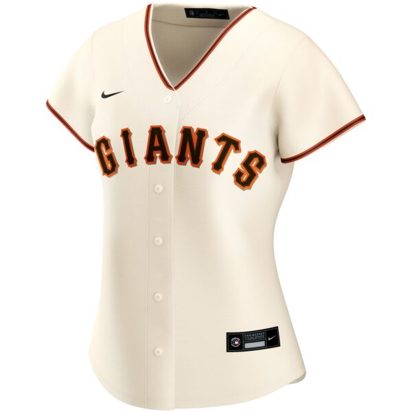 Women’s San Francisco Giants Nike Cream Home Replica Custom Jersey