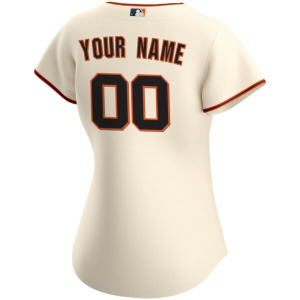 Women’s San Francisco Giants Nike Cream Home Replica Custom Jersey