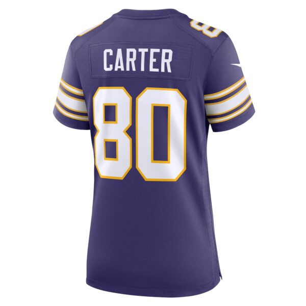 Women’s Minnesota Vikings Cris Carter Nike Purple Classic Retired Player Game Jersey