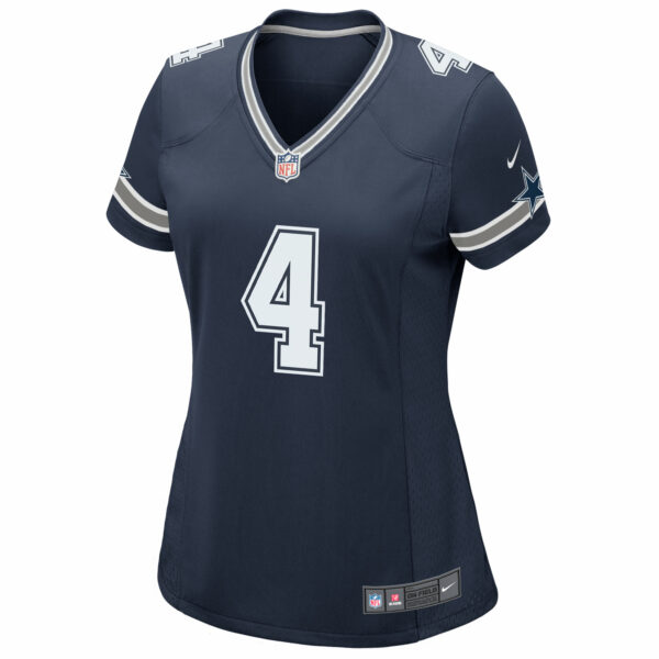 Women’s Dallas Cowboys Dak Prescott Nike Navy Game Team Jersey