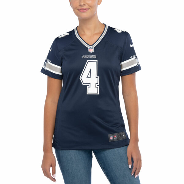 Women’s Dallas Cowboys Dak Prescott Nike Navy Game Team Jersey