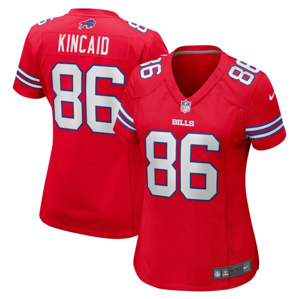 Women’s Buffalo Bills Dalton Kincaid Nike Red Alternate Game Jersey