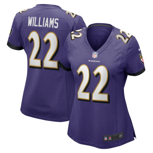 Women’s Baltimore Ravens Damarion Williams Nike Purple Player Game Jersey