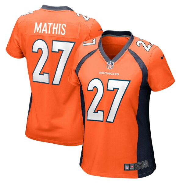 Women’s Denver Broncos Damarri Mathis Nike Orange Game Player Jersey