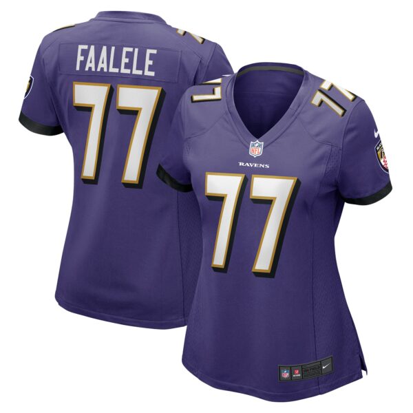 Women’s Baltimore Ravens Daniel Faalele Nike Purple Player Game Jersey