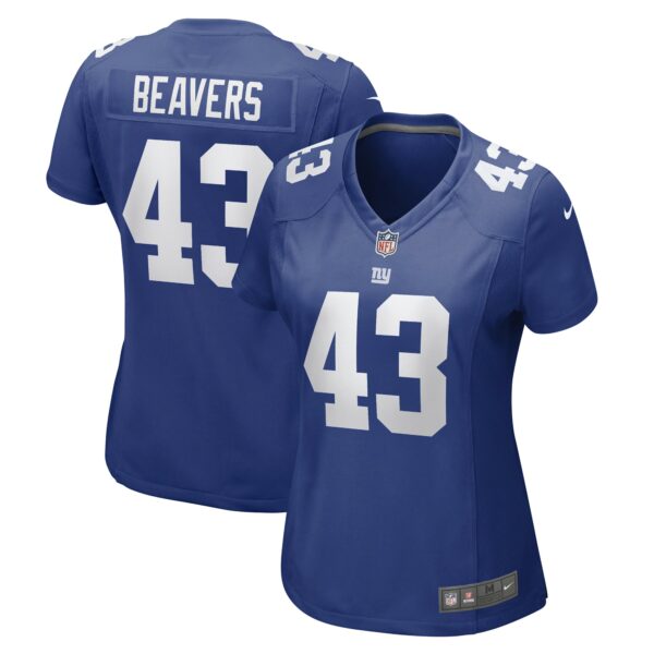 Women’s New York Giants Darrian Beavers Nike Royal Game Player Jersey