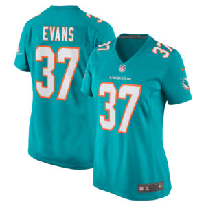 Women's Miami Dolphins Darrynton Evans Nike Aqua Team Game Jersey