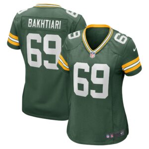 Women's Green Bay Packers David Bakhtiari Nike Green Game Player Jersey