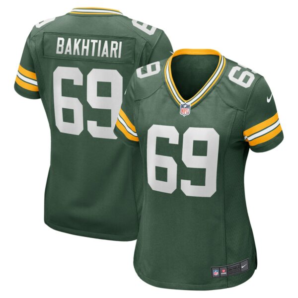 Women’s Green Bay Packers David Bakhtiari Nike Green Game Player Jersey