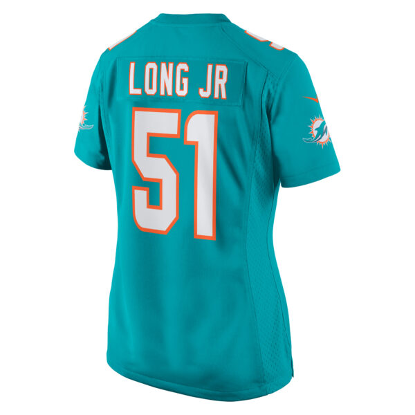 Women’s Miami Dolphins David Long Jr. Nike Aqua Game Jersey