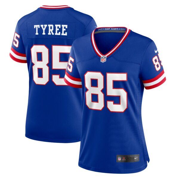 Women’s New York Giants David Tyree Nike Royal Classic Retired Player Game Jersey