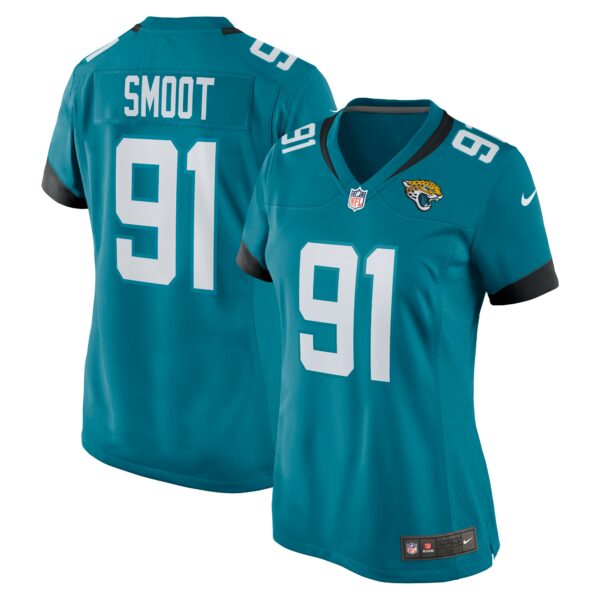 Women’s Jacksonville Jaguars Dawuane Smoot Nike Teal Nike Game Jersey