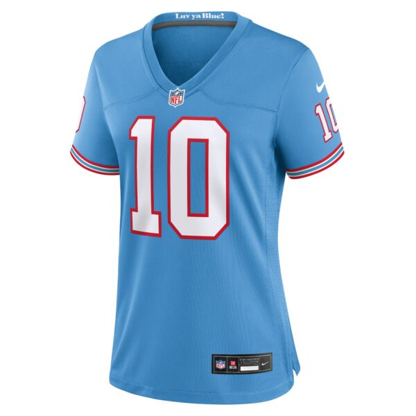 Women’s Tennessee Titans DeAndre Hopkins Nike Light Blue Oilers Throwback Player Game Jersey