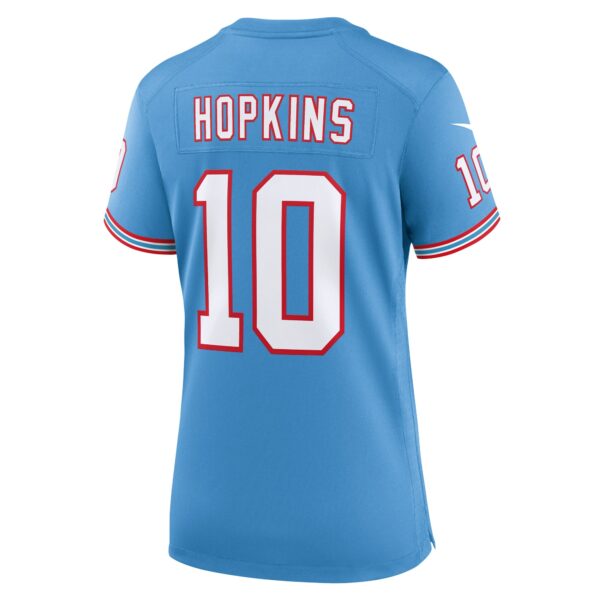 Women’s Tennessee Titans DeAndre Hopkins Nike Light Blue Oilers Throwback Player Game Jersey