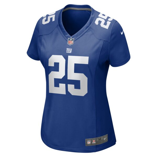 Women’s New York Giants Deonte Banks Nike Royal Team Game Jersey