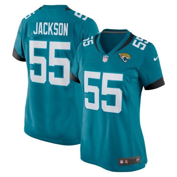 Women’s Jacksonville Jaguars Dequan Jackson Nike Teal Game Jersey