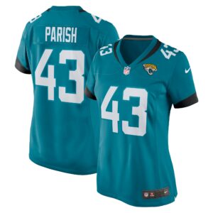 Women's Jacksonville Jaguars Derek Parish Nike Teal Game Jersey