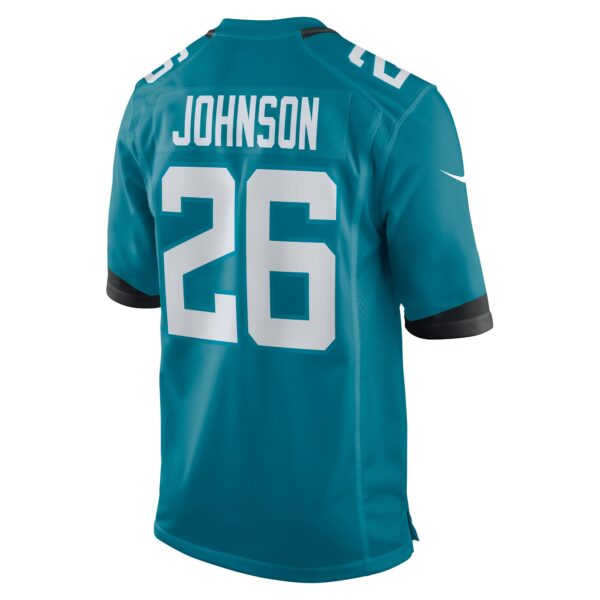 Women’s Jacksonville Jaguars D’Ernest Johnson Nike Teal Game Jersey