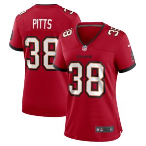 Women's Tampa Bay Buccaneers Derrek Pitts Nike Red Game Jersey