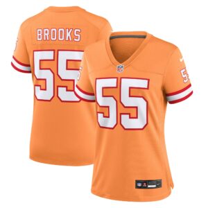 Women's Tampa Bay Buccaneers Derrick Brooks Nike Orange Throwback Game Jersey