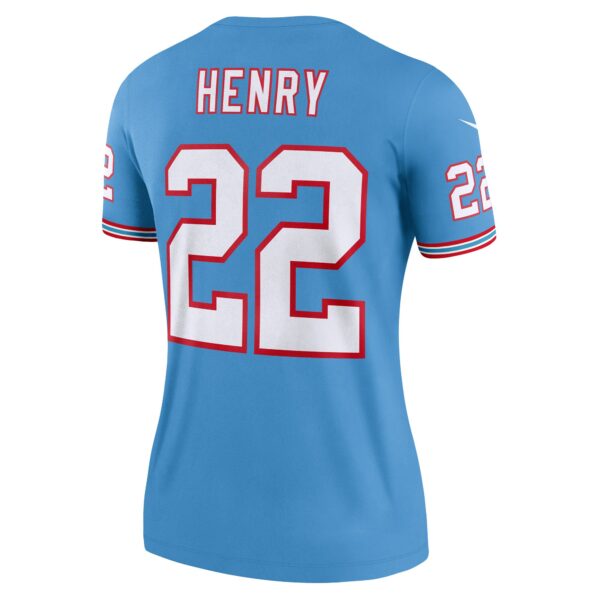 Women’s Tennessee Titans Derrick Henry Nike Light Blue Oilers Throwback Legend Jersey