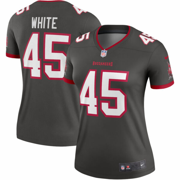 Women’s Tampa Bay Buccaneers Devin White Nike Pewter Alternate Legend Jersey