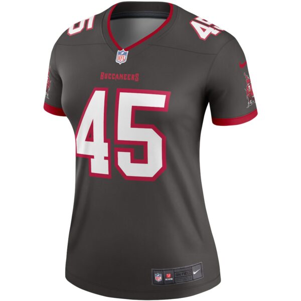 Women’s Tampa Bay Buccaneers Devin White Nike Pewter Alternate Legend Jersey