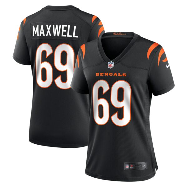 Women’s Cincinnati Bengals Devonnsha Maxwell Nike Black Team Game Jersey