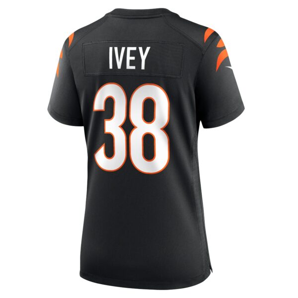 Women’s Cincinnati Bengals DJ Ivey Nike Black Team Game Jersey