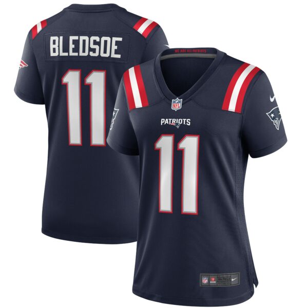 Women’s New England Patriots Drew Bledsoe Nike Navy Game Retired Player Jersey