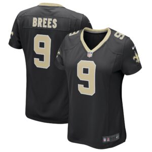 Women's New Orleans Saints Drew Brees Nike Black Game Player Jersey