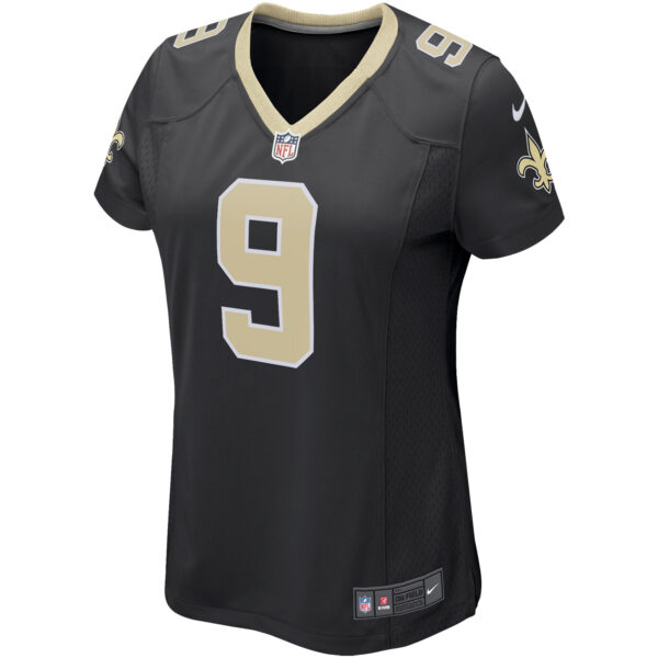 Women’s New Orleans Saints Drew Brees Nike Black Game Player Jersey