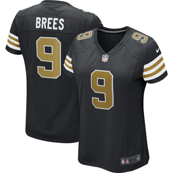 Women’s Drew Brees New Orleans Saints Nike Black Alternate Game Jersey