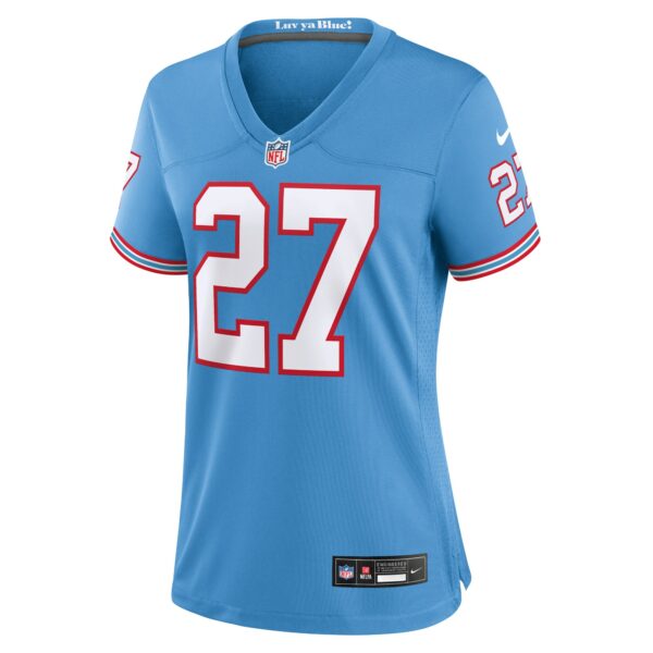 Women’s Tennessee Titans Eddie George Nike Light Blue Oilers Throwback Retired Player Game Jersey