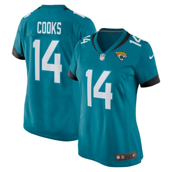 Women’s Jacksonville Jaguars Elijah Cooks Nike Teal Team Game Jersey