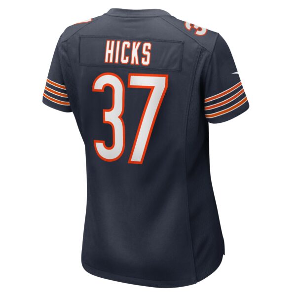 Women’s Chicago Bears Elijah Hicks Nike Navy Game Player Jersey