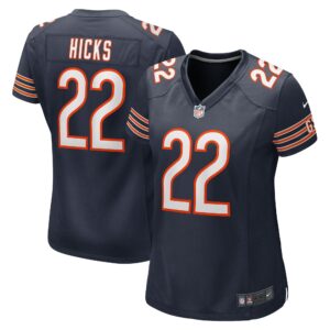 Women's Chicago Bears Elijah Hicks Nike Navy Team Game Jersey