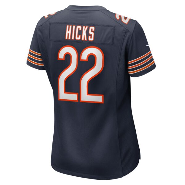 Women’s Chicago Bears Elijah Hicks Nike Navy Team Game Jersey